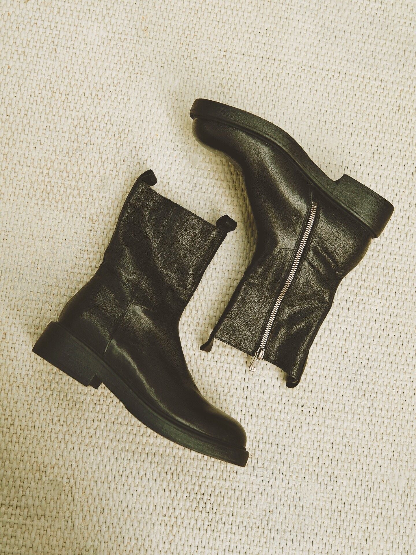 Top-Grain Leather Side-Zip Ankle Boots - Image 2