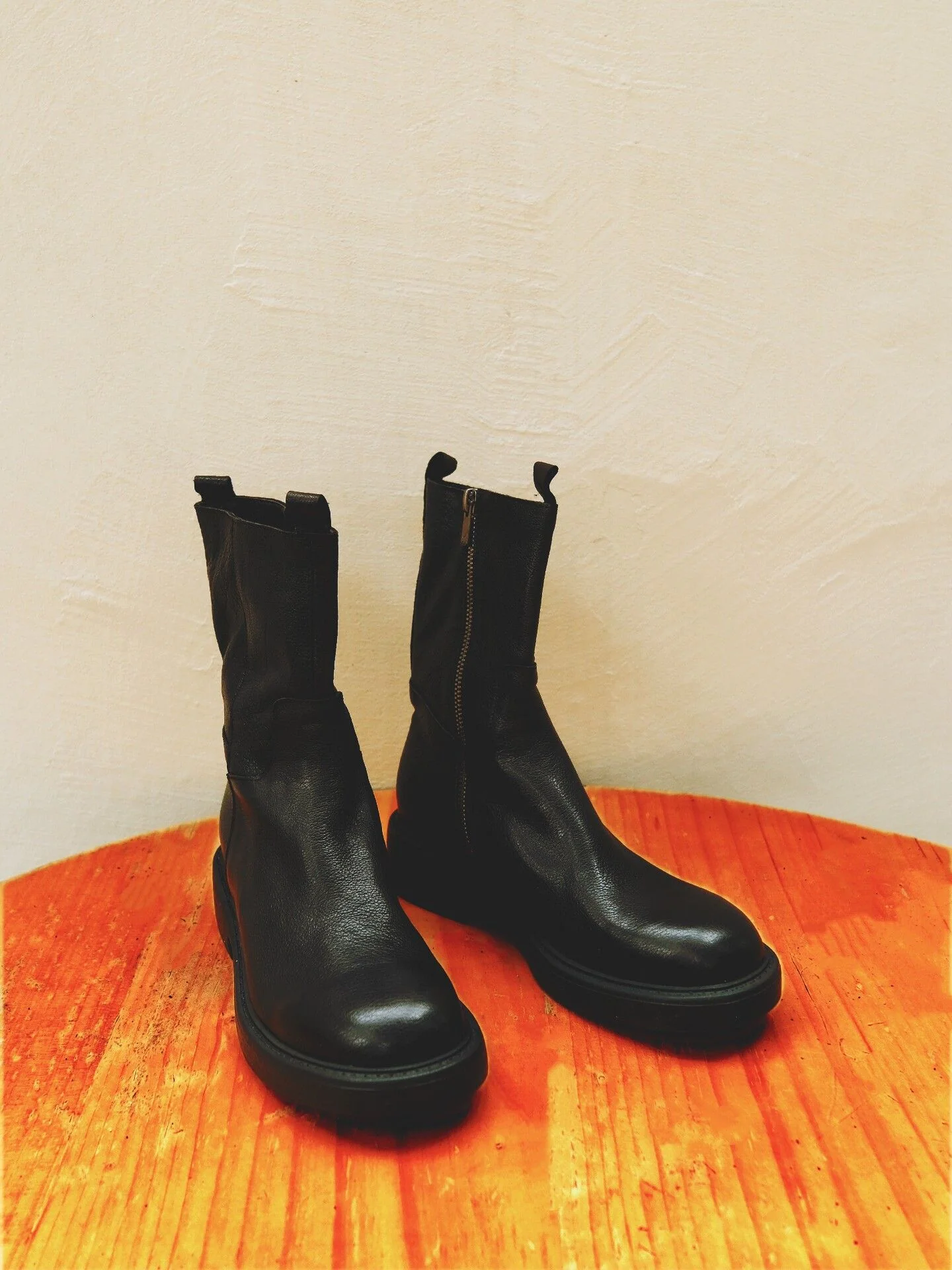 Top-Grain Leather Side-Zip Ankle Boots - Image 6