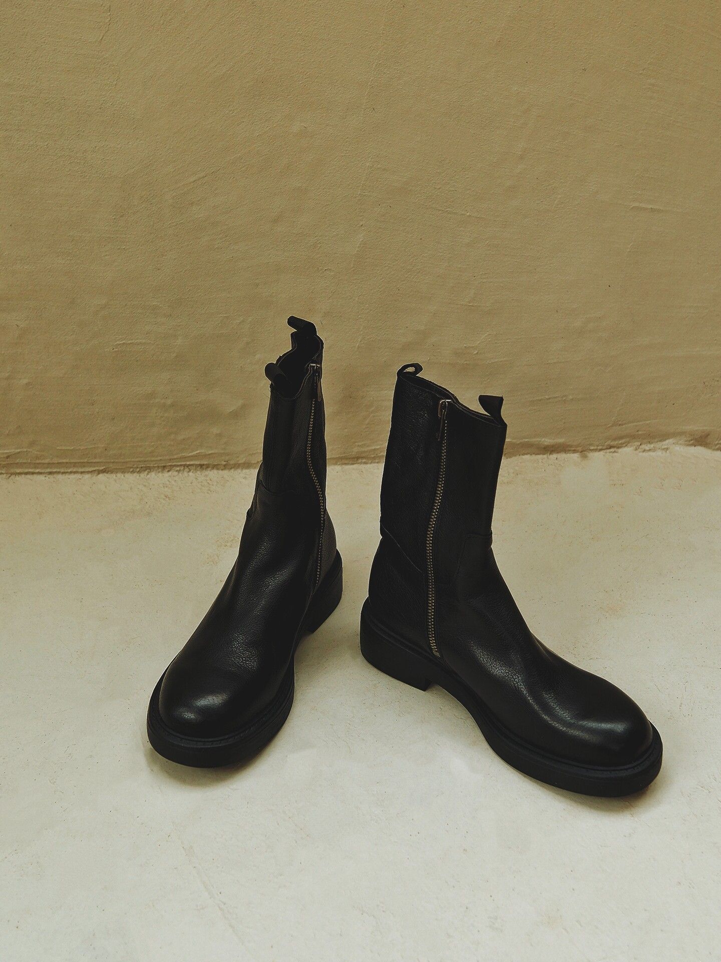 Top-Grain Leather Side-Zip Ankle Boots - Image 8