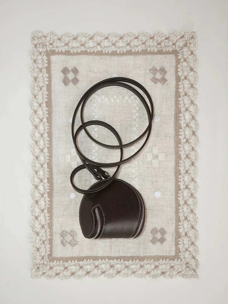 Top Grain Leather Spiral Coin Pouch - Image 5
