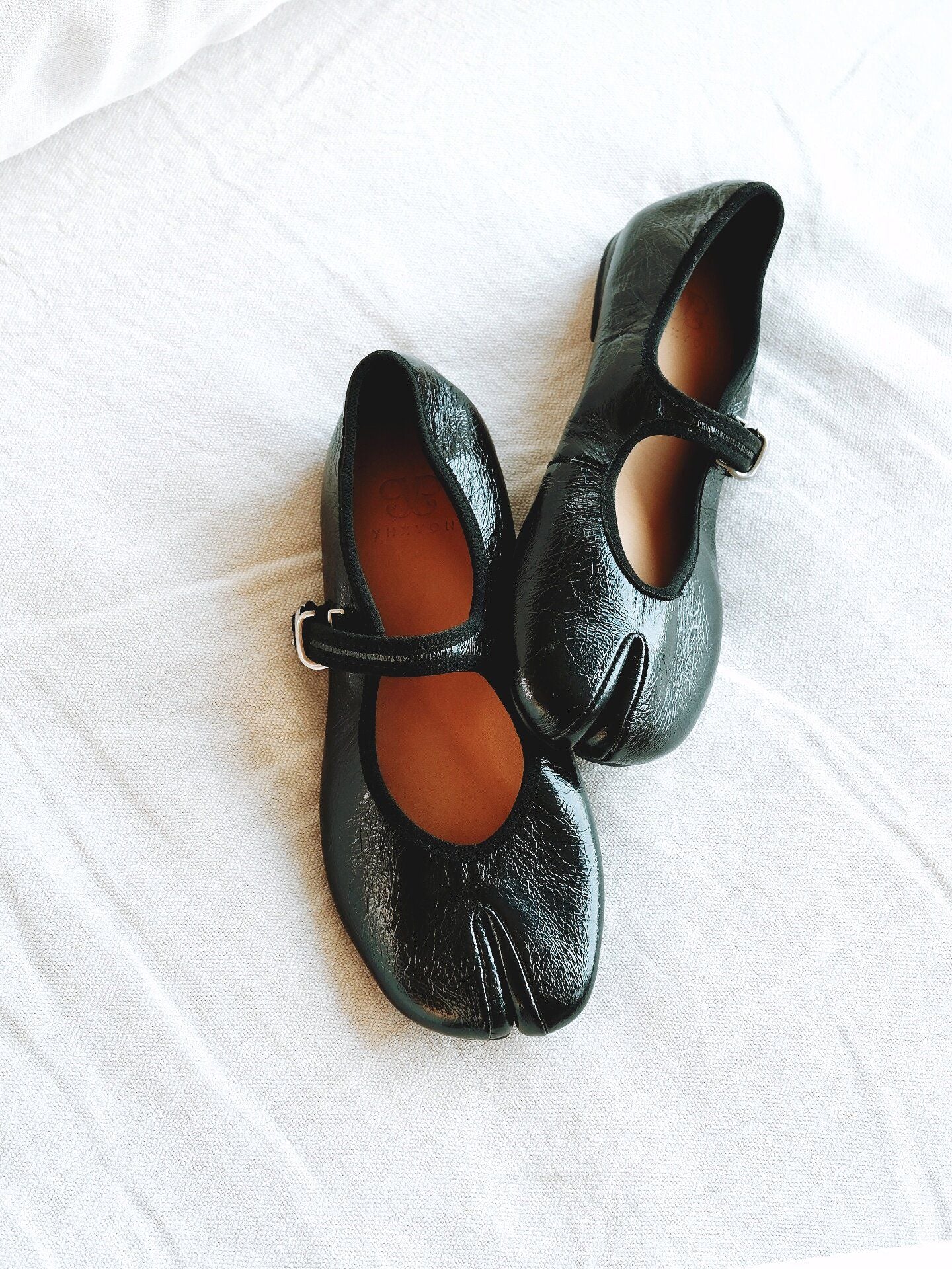 Top Grain Leather Split-Toe Mary Janes - Image 4