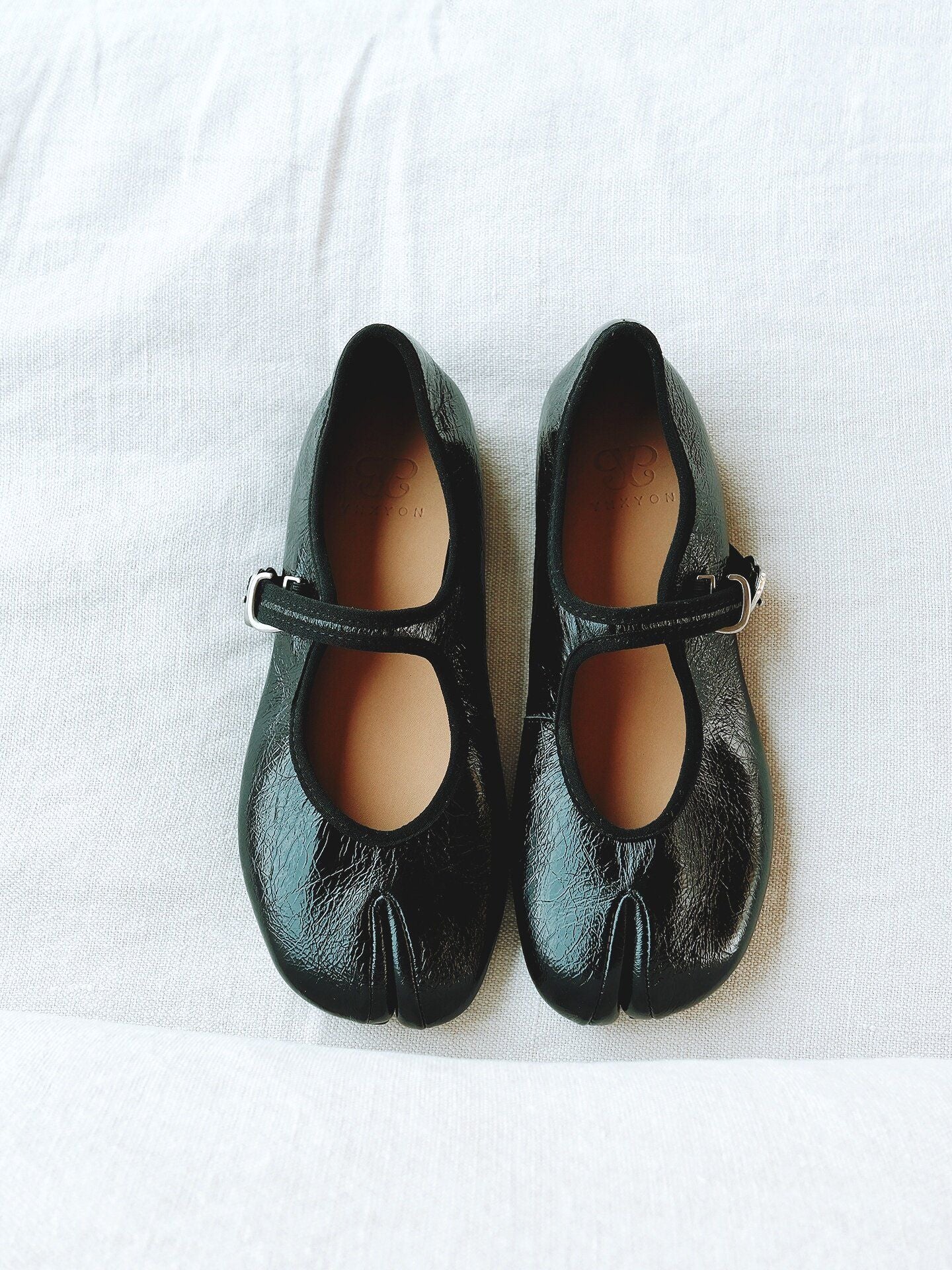 Top Grain Leather Split-Toe Mary Janes - Image 6