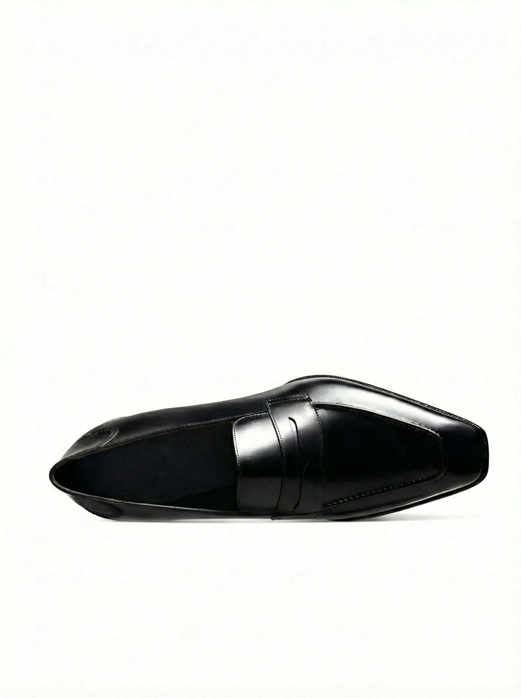 Top-Grain Leather Square-Toe Penny Loafer - Image 4