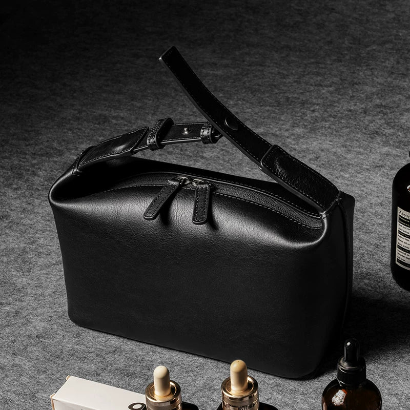 Top-Grain Leather Toiletry Bag - Image 5