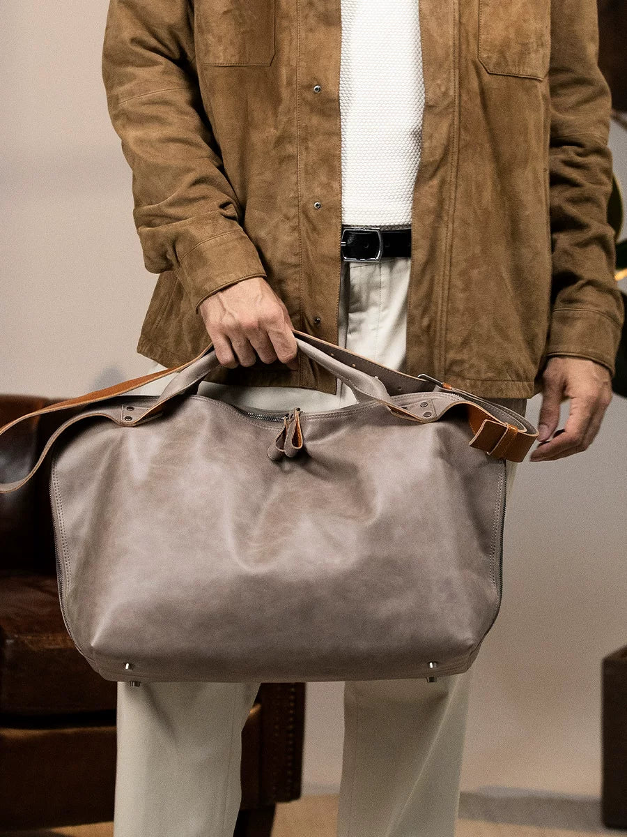 Top Grain Leather Weekender
