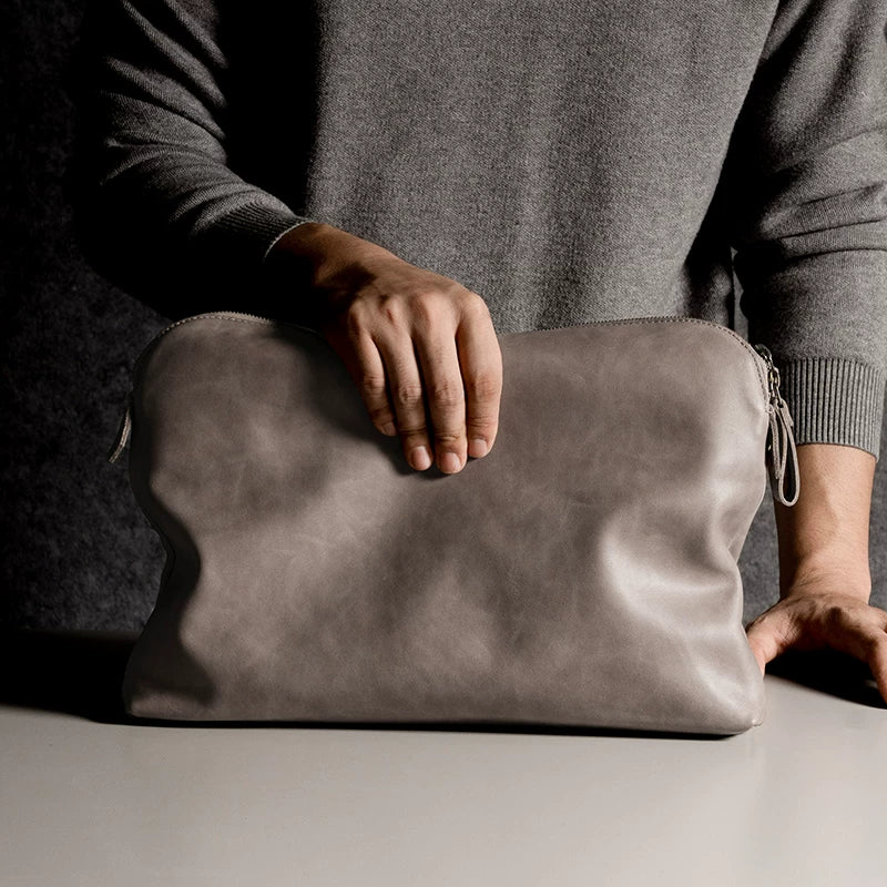 Top Grain Leather Zip Folio - Image 6