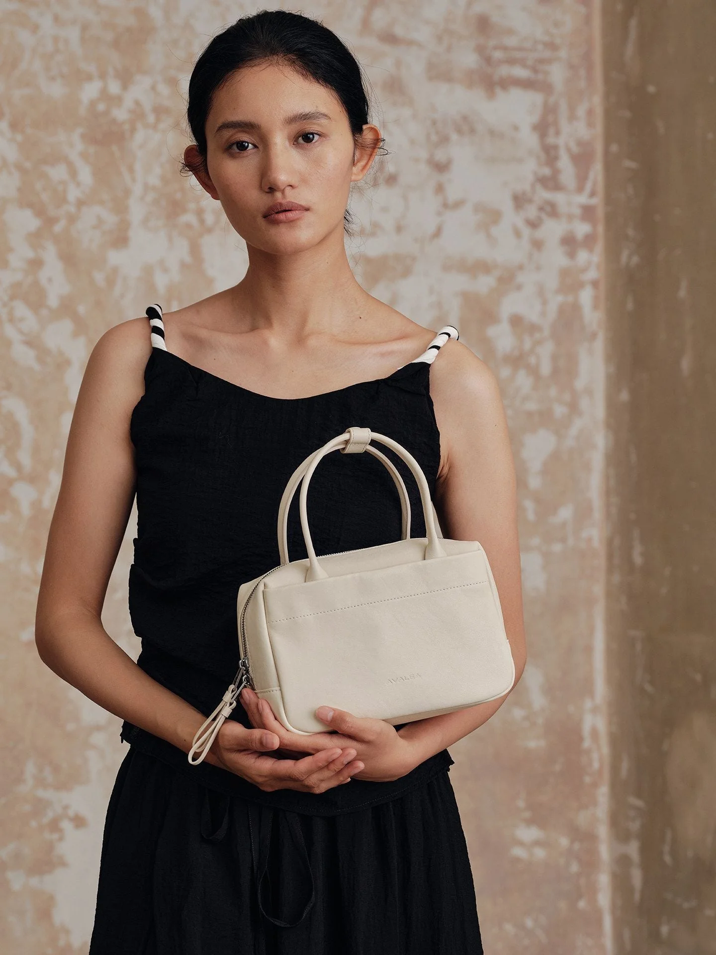 Top-Grain Leather Zip-Top Satchel