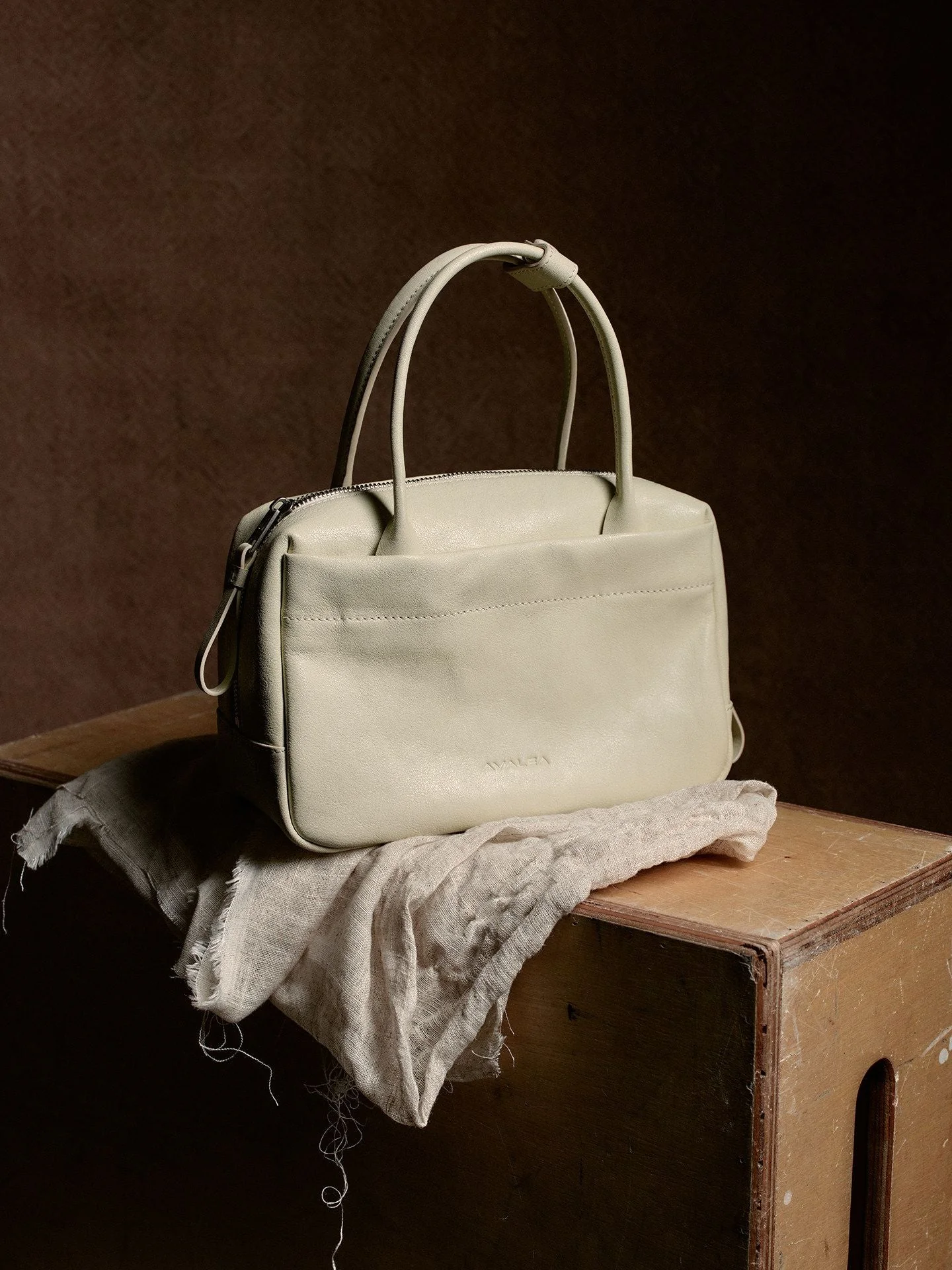 Top-Grain Leather Zip-Top Satchel - Image 4