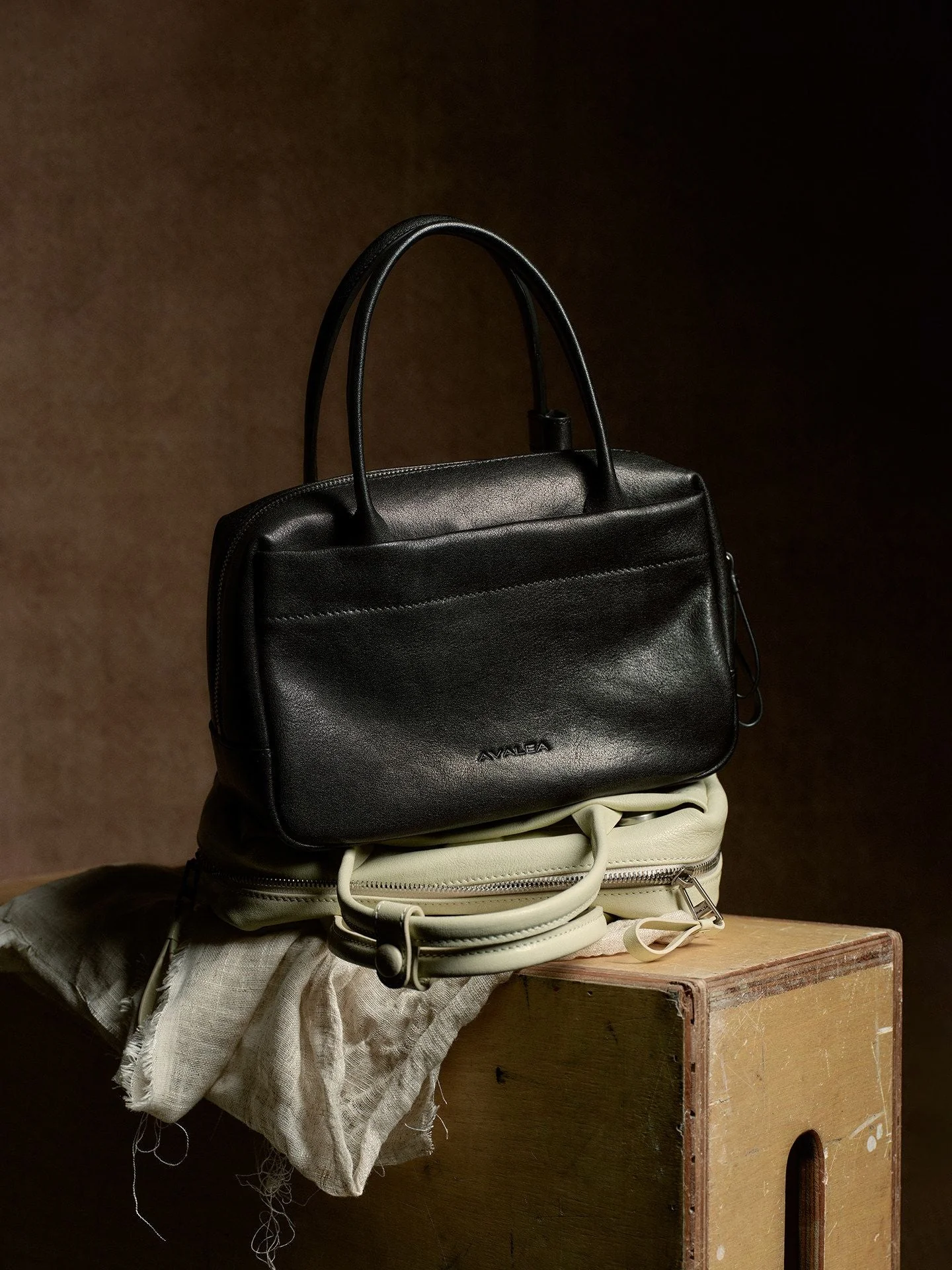 Top-Grain Leather Zip-Top Satchel - Image 5