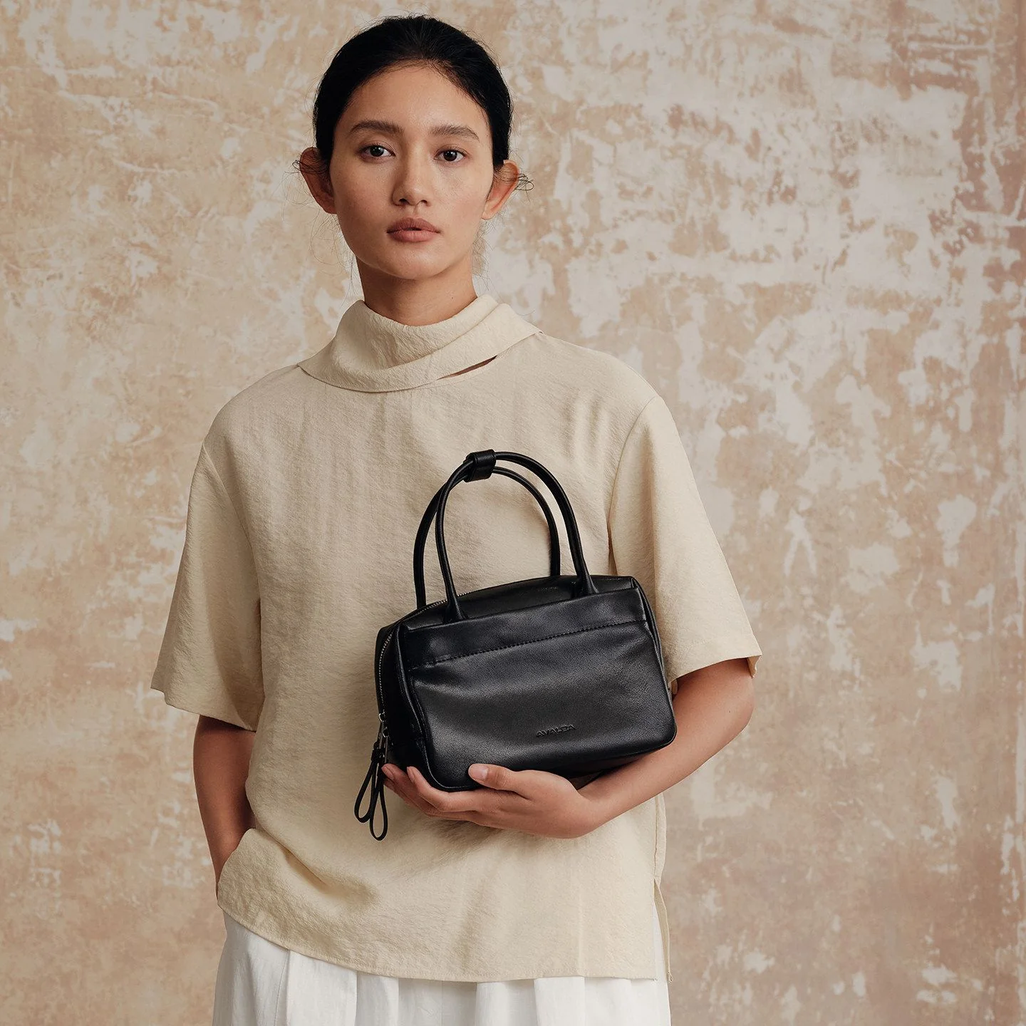 Top-Grain Leather Zip-Top Satchel - Image 6