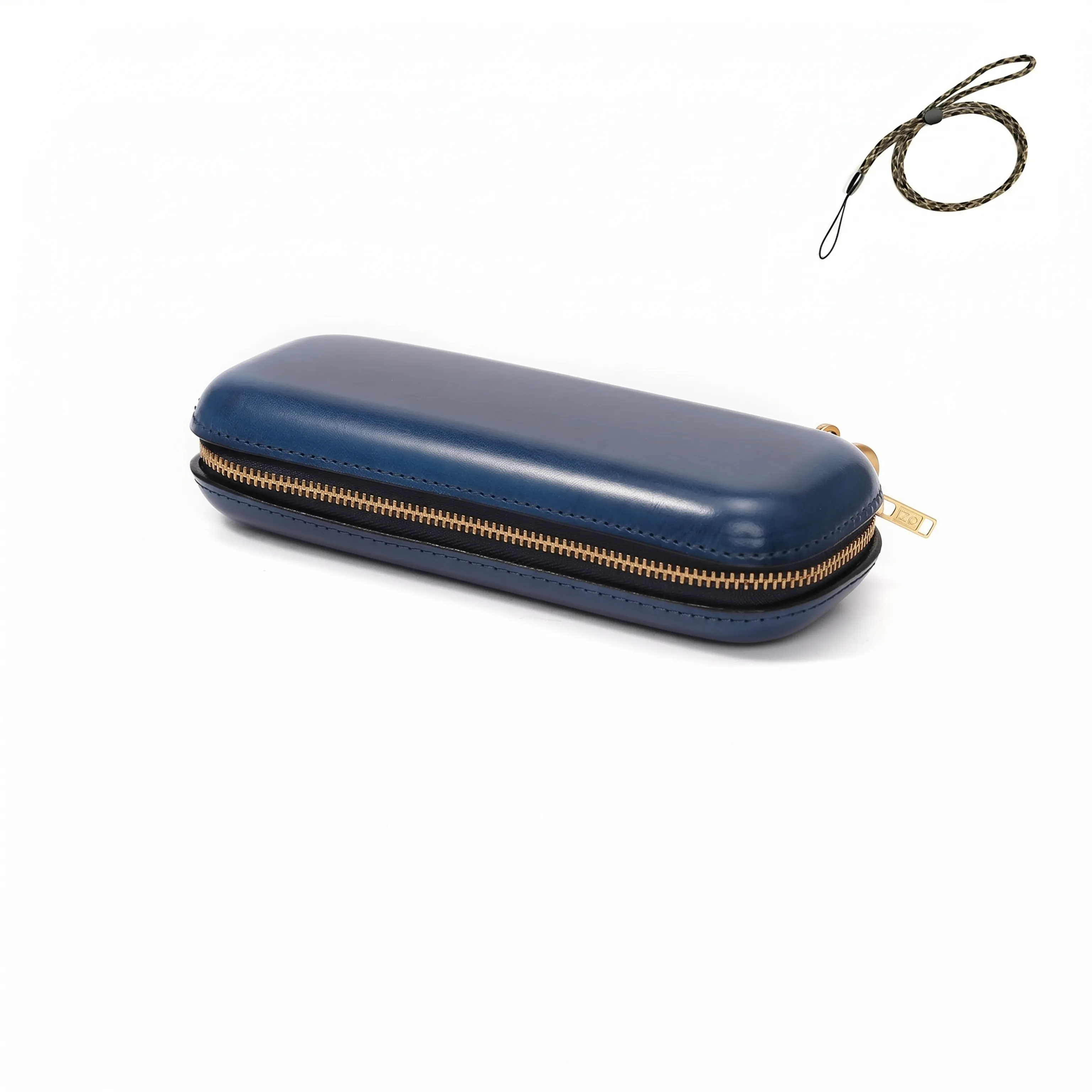 Top Grain Leather Zippered Glasses Case - Image 16