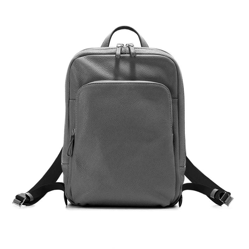 Top-Grain Pebble-Grain Leather Backpack - Image 6