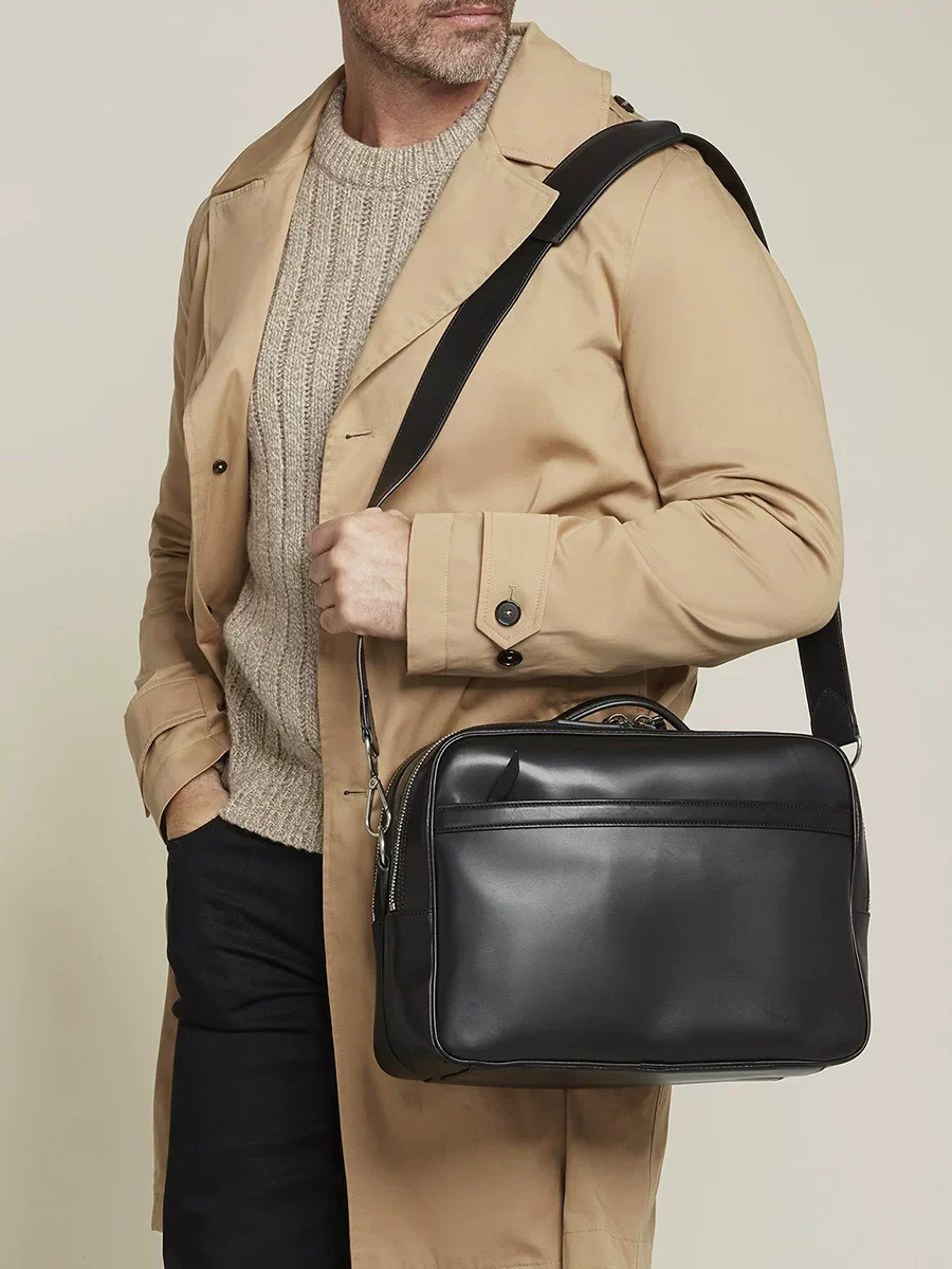 Top-Grain Pebbled Leather Crossbody Bag - Image 2