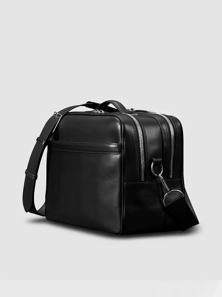Top-Grain Pebbled Leather Crossbody Bag - Image 3