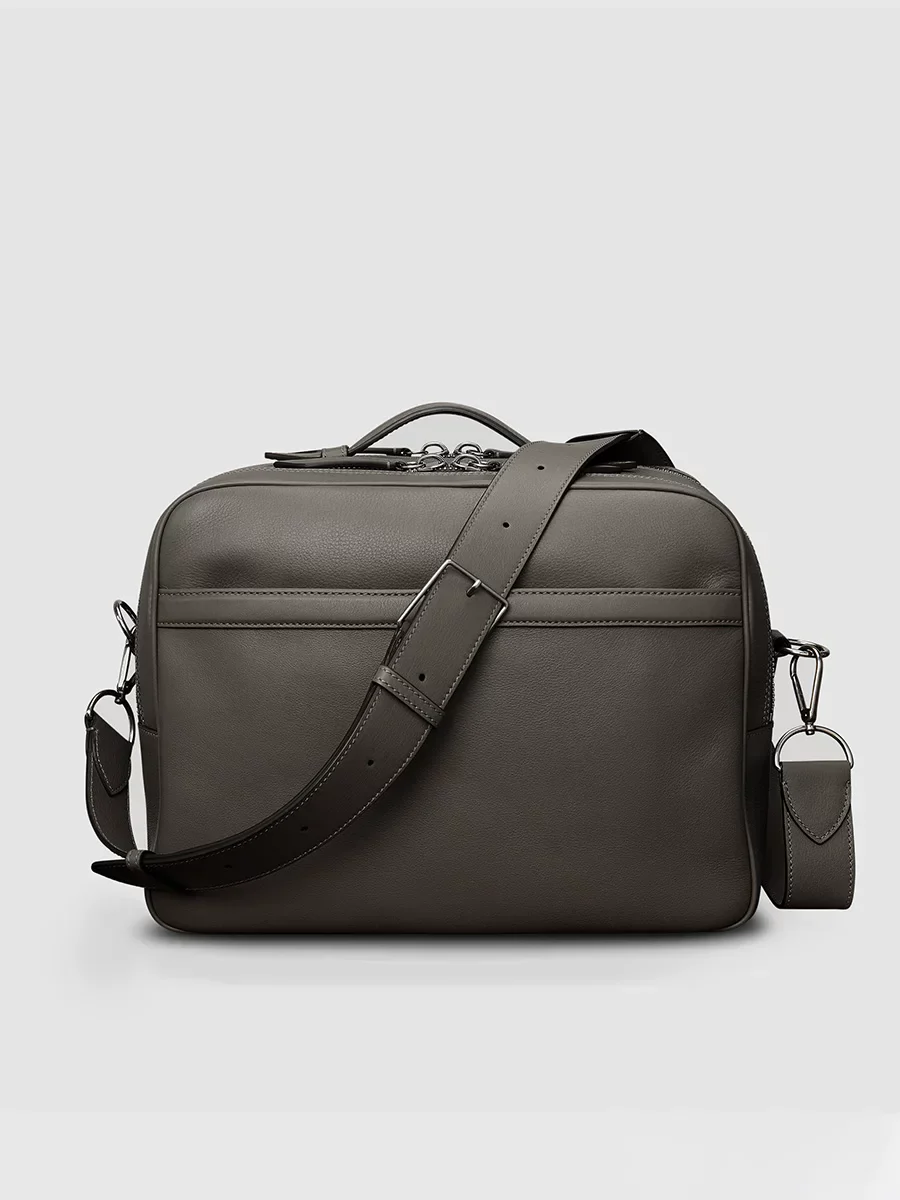 Top-Grain Pebbled Leather Crossbody Bag - Image 4
