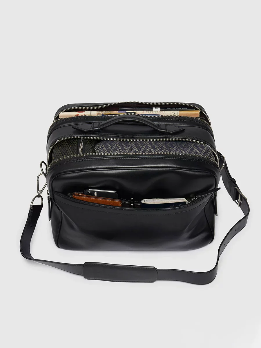 Top-Grain Pebbled Leather Crossbody Bag - Image 5