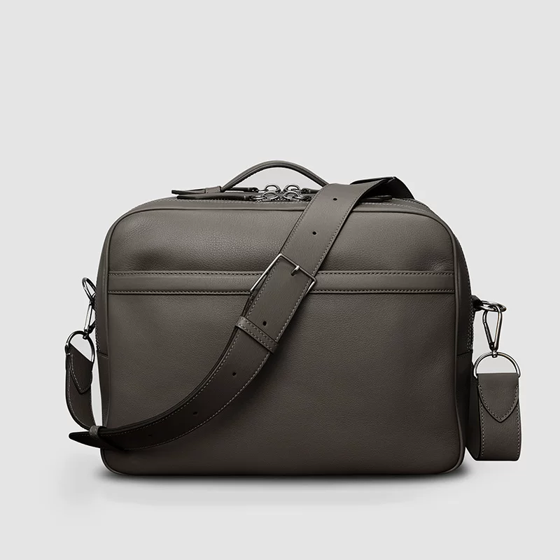Top-Grain Pebbled Leather Crossbody Bag - Image 6