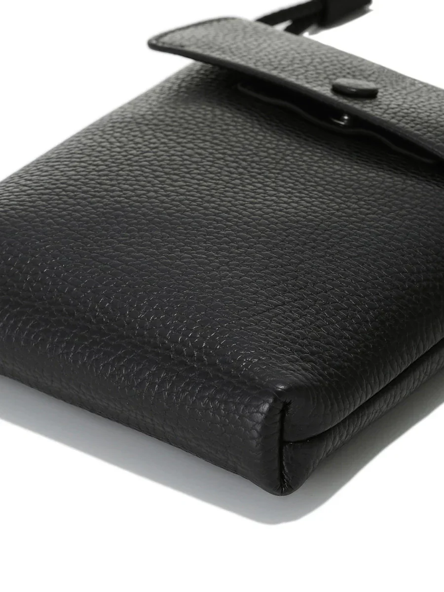 Top-Grain Pebbled Leather Phone Pouch - Image 3