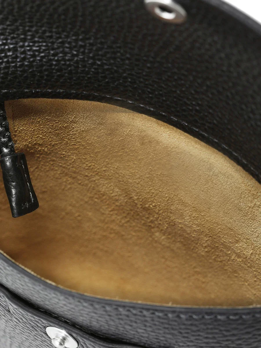 Top-Grain Pebbled Leather Phone Pouch - Image 4