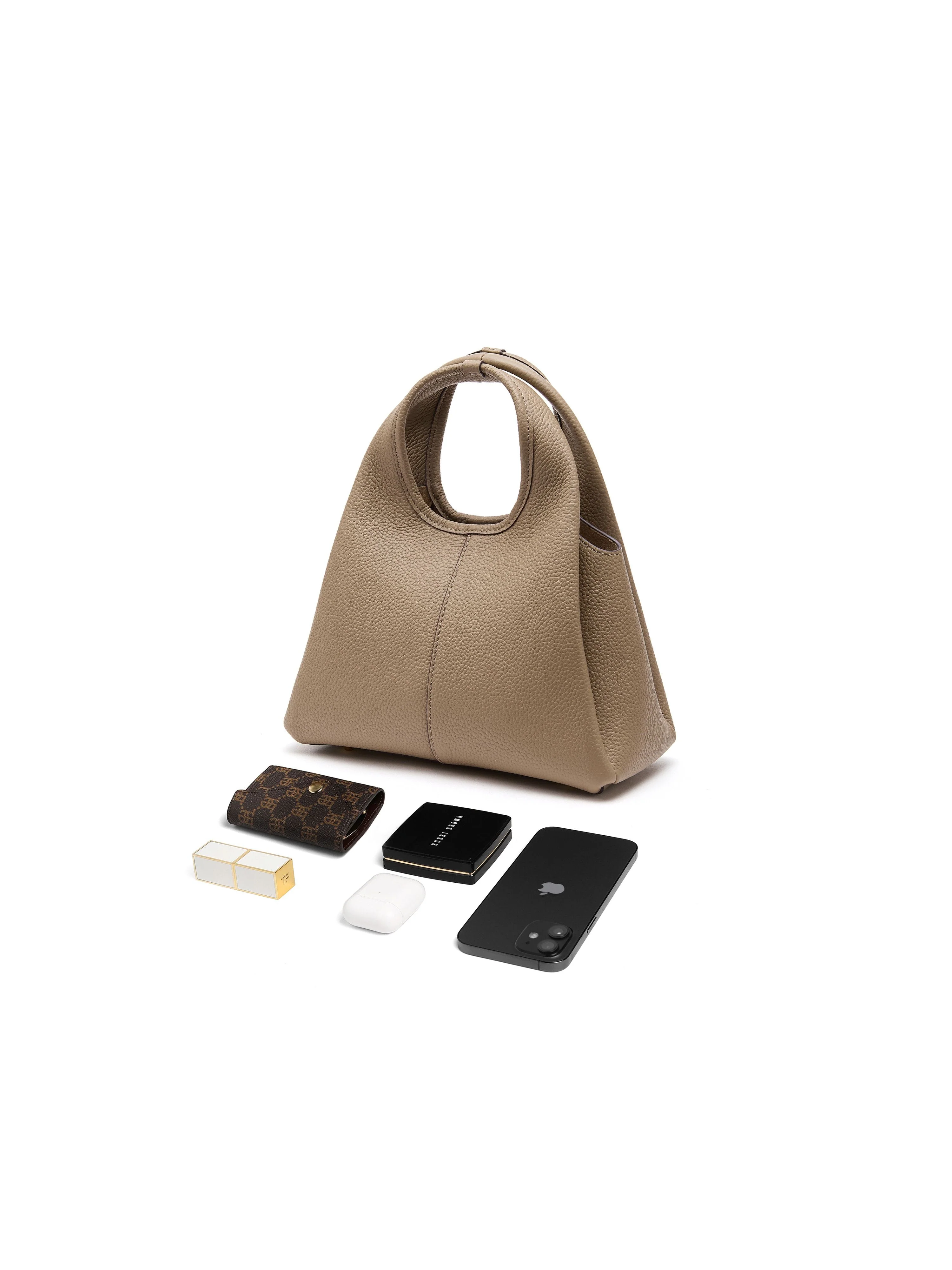 Top-Grain Pebbled Leather Tote - Image 4