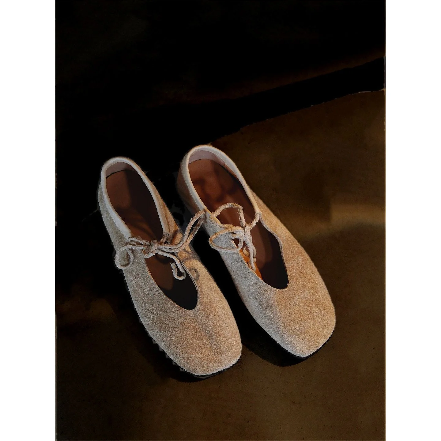 Top-Grain Suede Lace Flats - Image 7