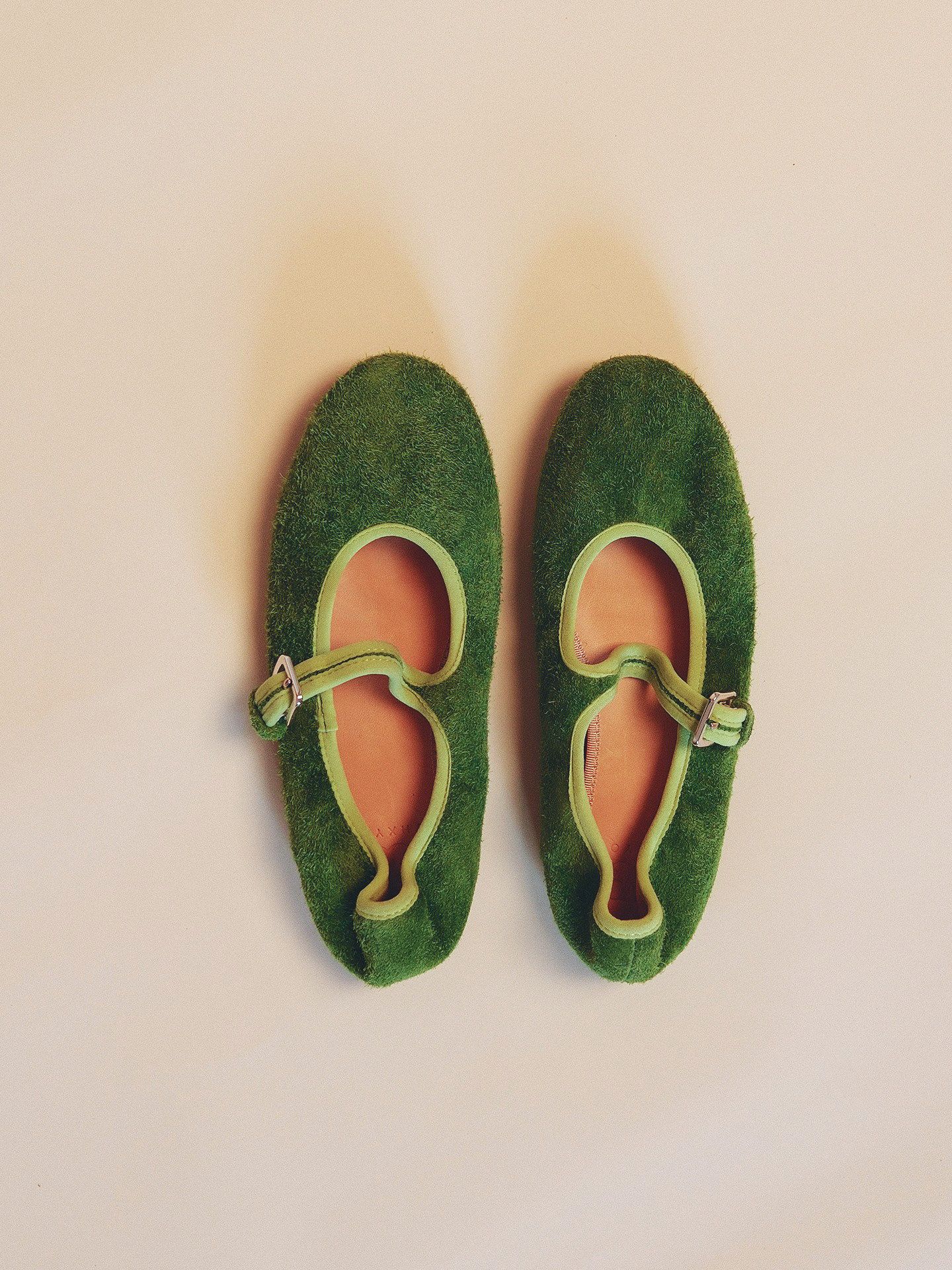 Top-Grain Suede Mary Jane Flats - Image 3