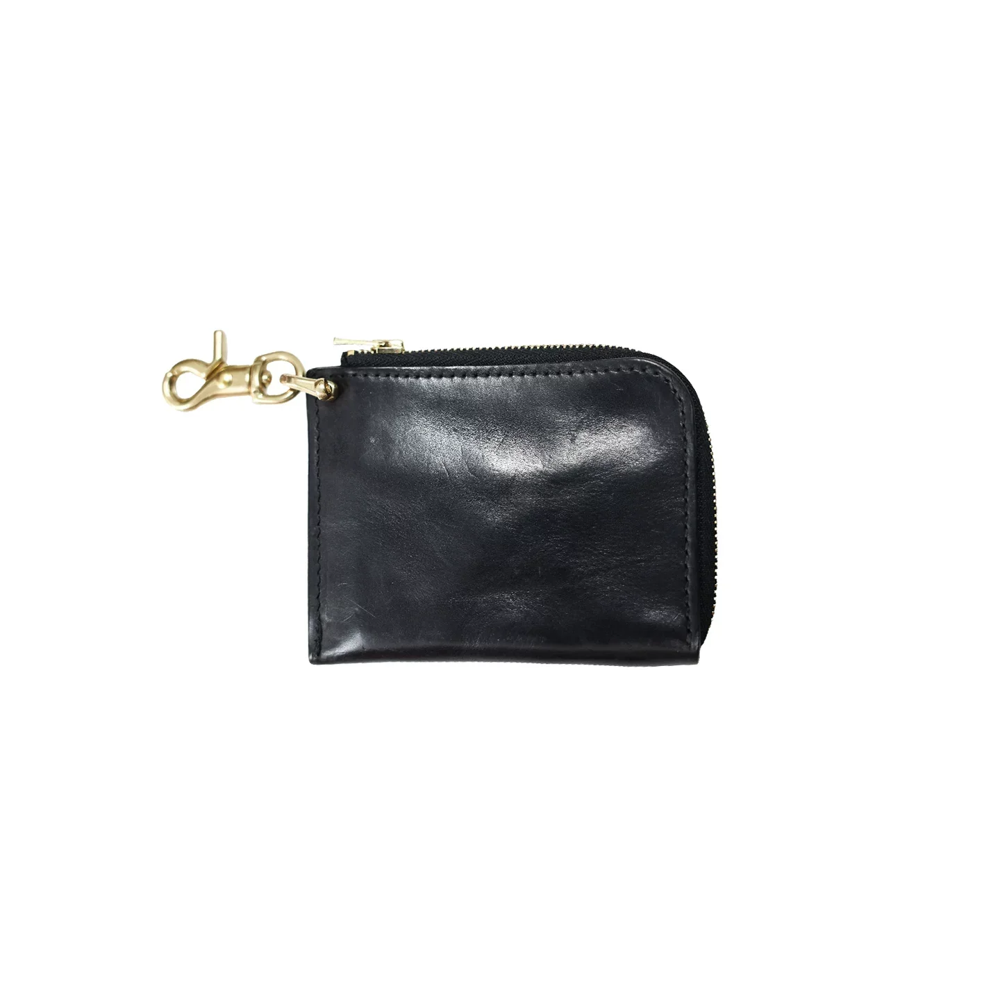 Top-Grain Vegetable-Tanned Leather Zip Card Holder - Image 4