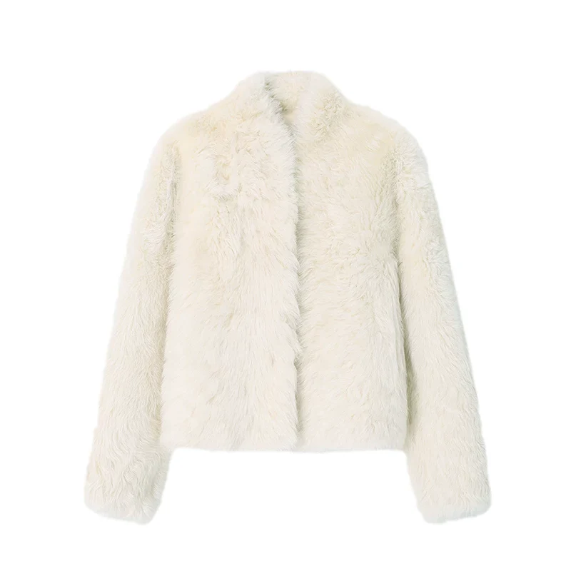 Toscana Shearling Cropped Jacket - Image 5