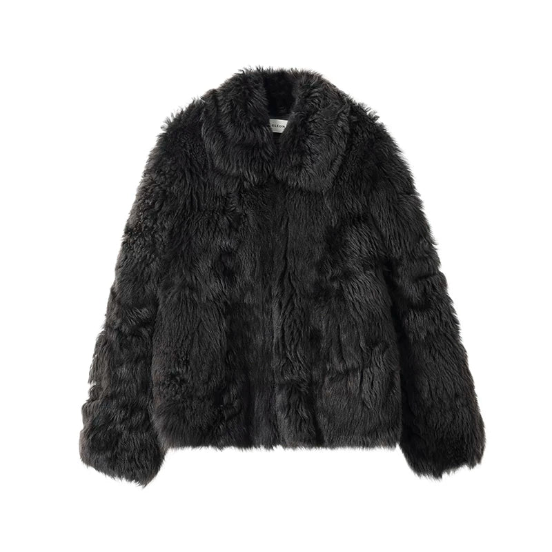 Toscana Shearling Drop-Shoulder Coat - Image 7