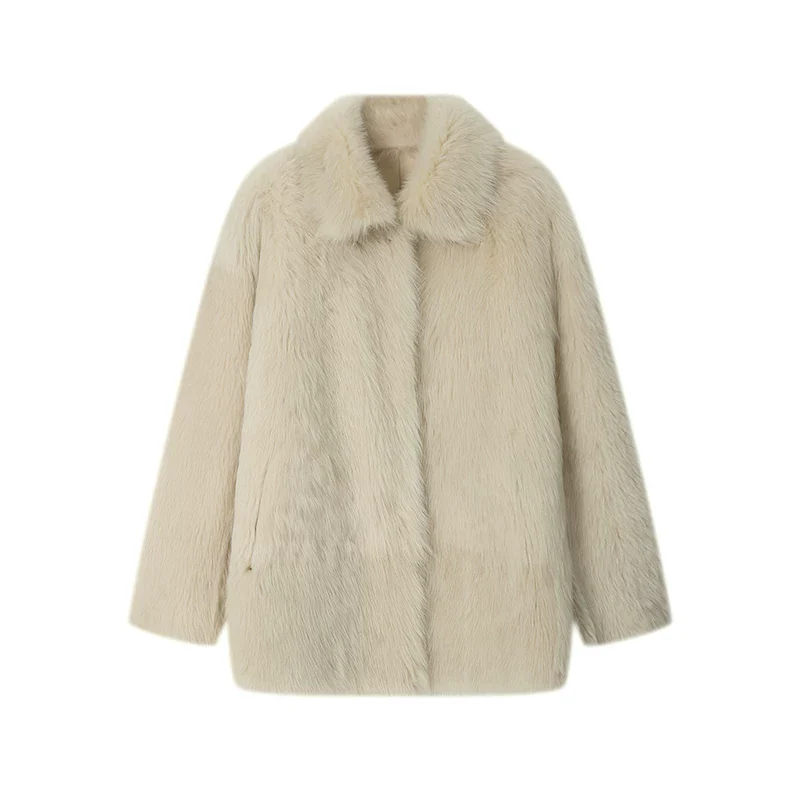 Toscana Shearling Lapel Coat - Image 7