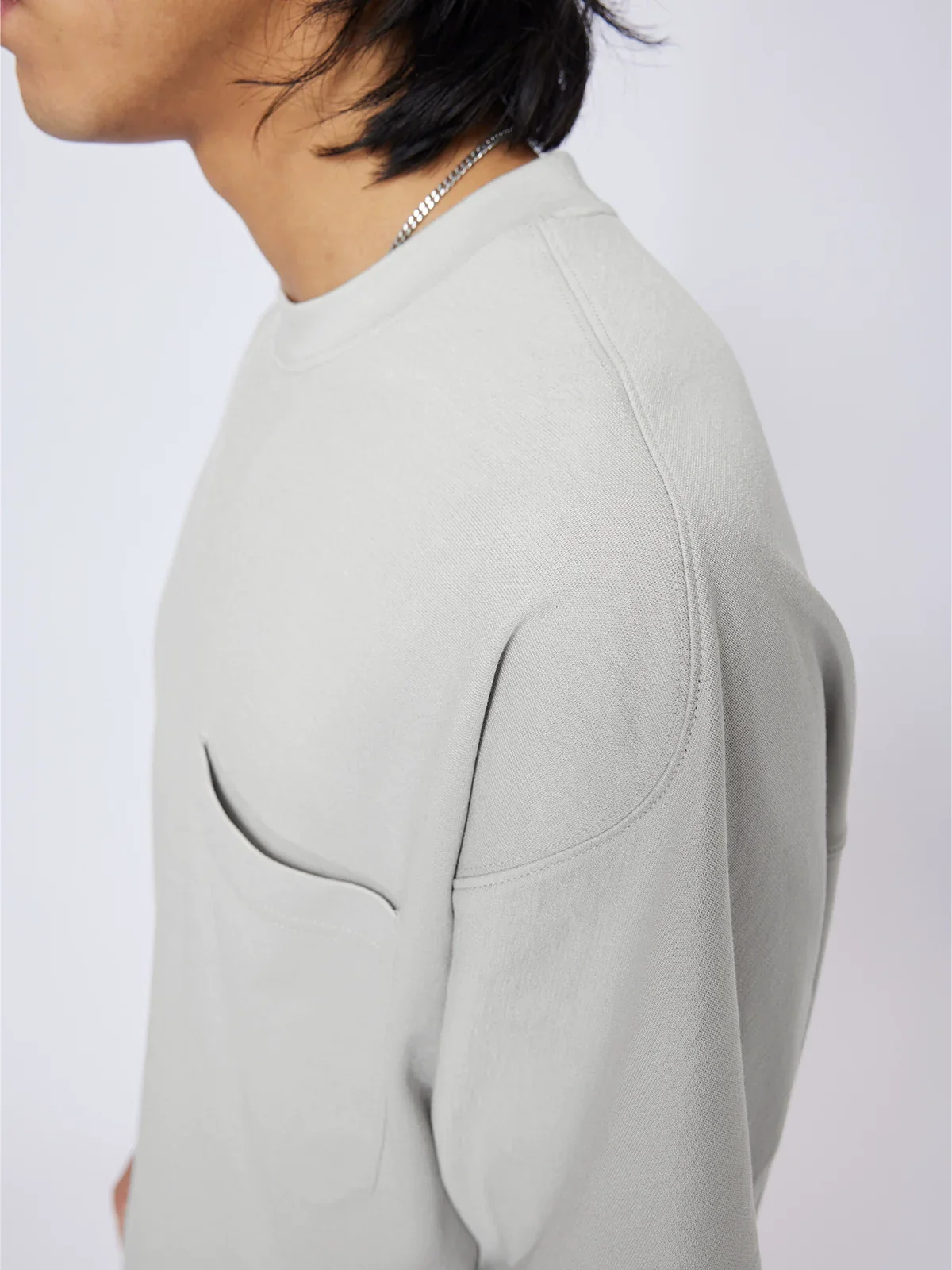 Triacetate Drawstring Pocket Tee - Image 6