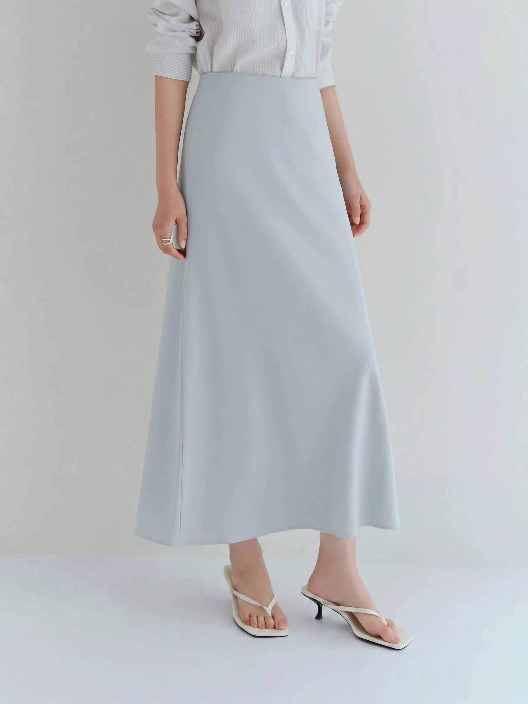 Triacetate Midi Skirt