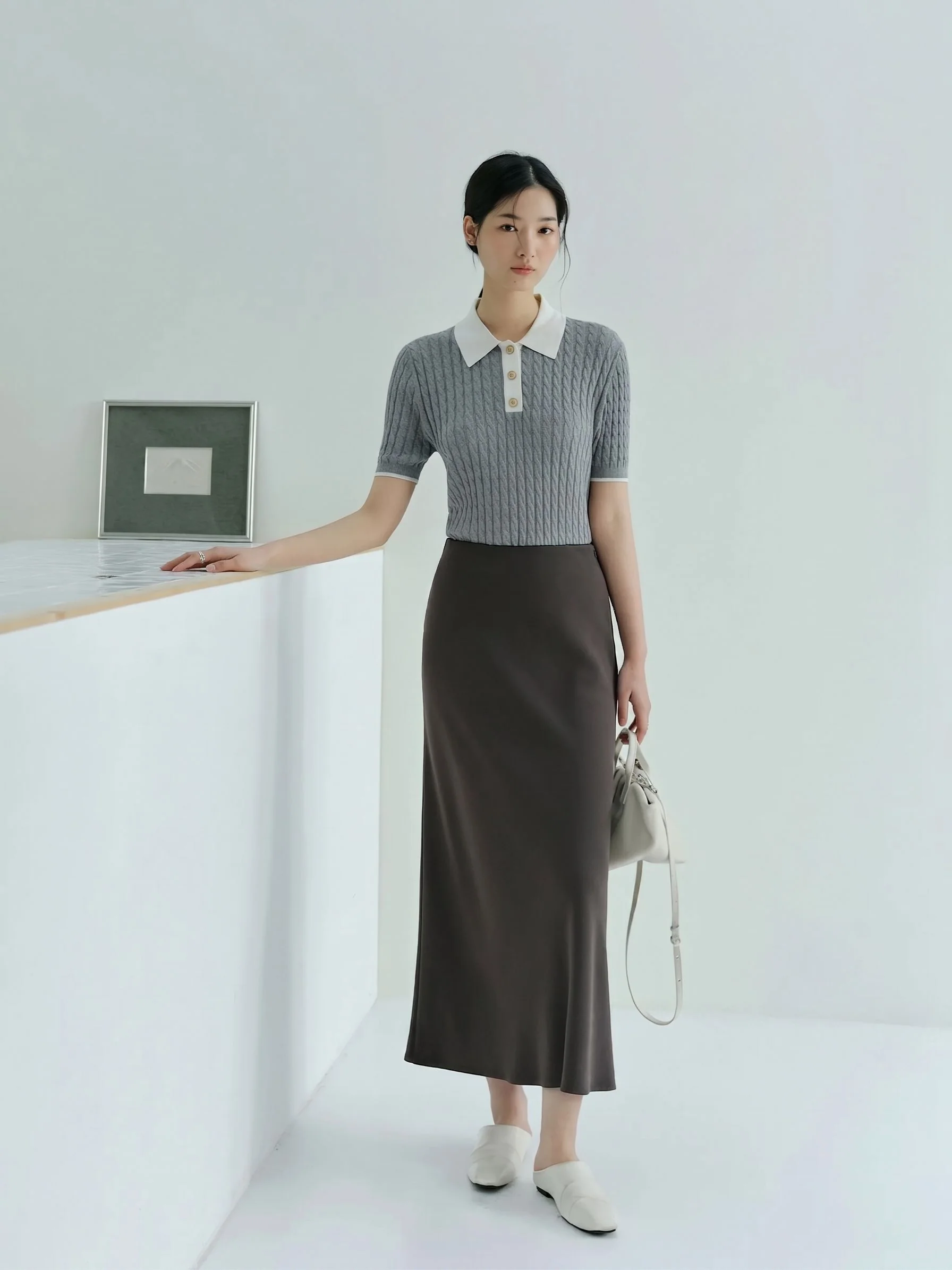 Triacetate Midi Skirt - Image 5