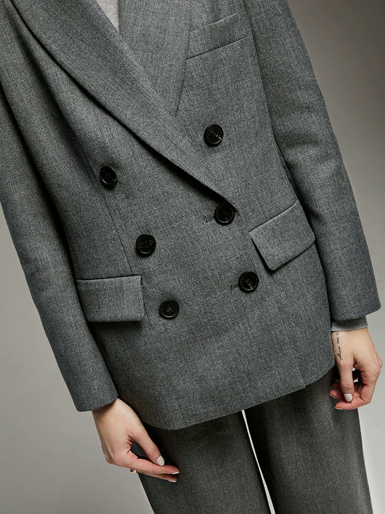 Tricia Double-Breasted Wool Suit - Image 7