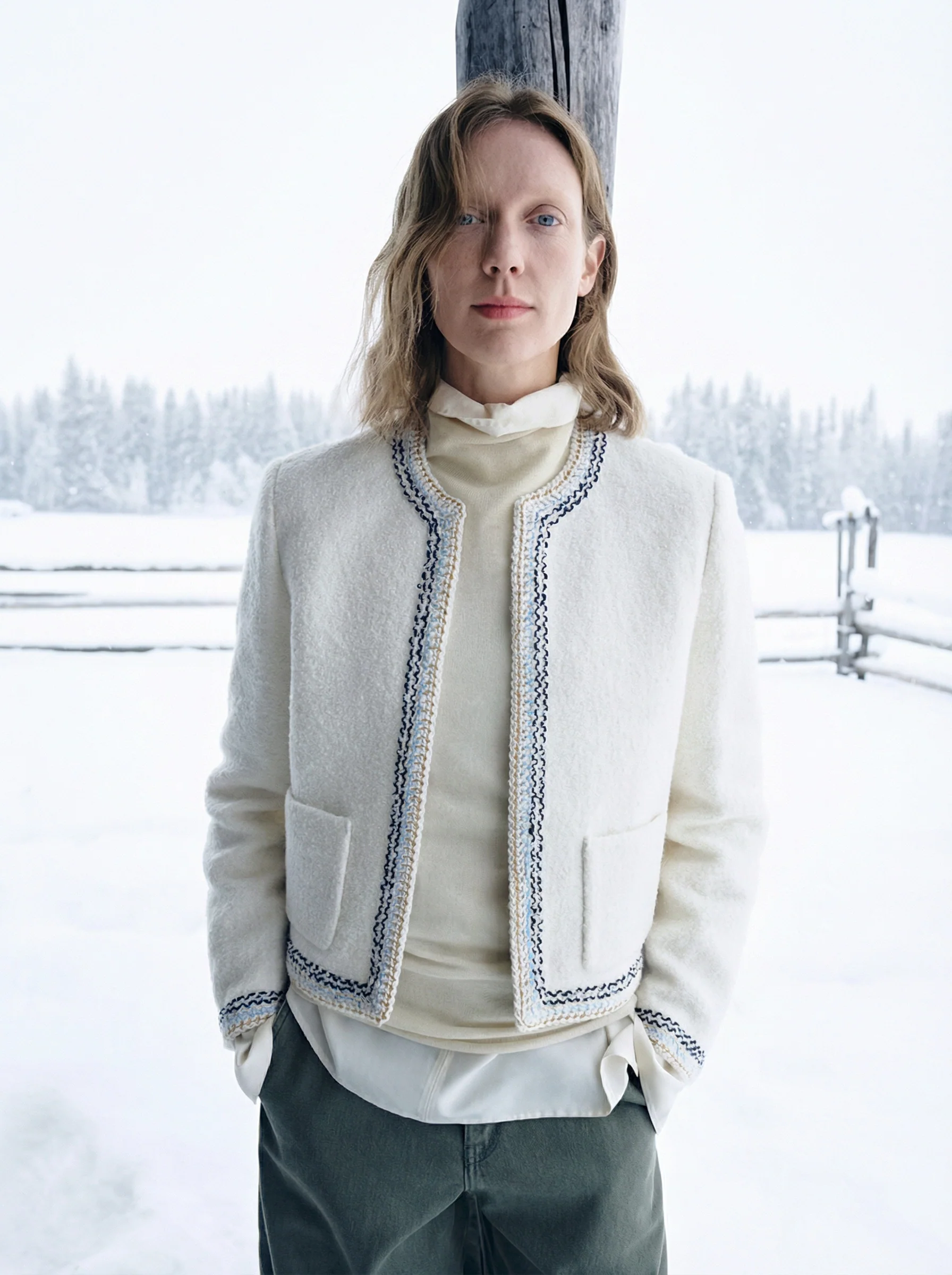 Trim Bouclé Jacket - Image 4