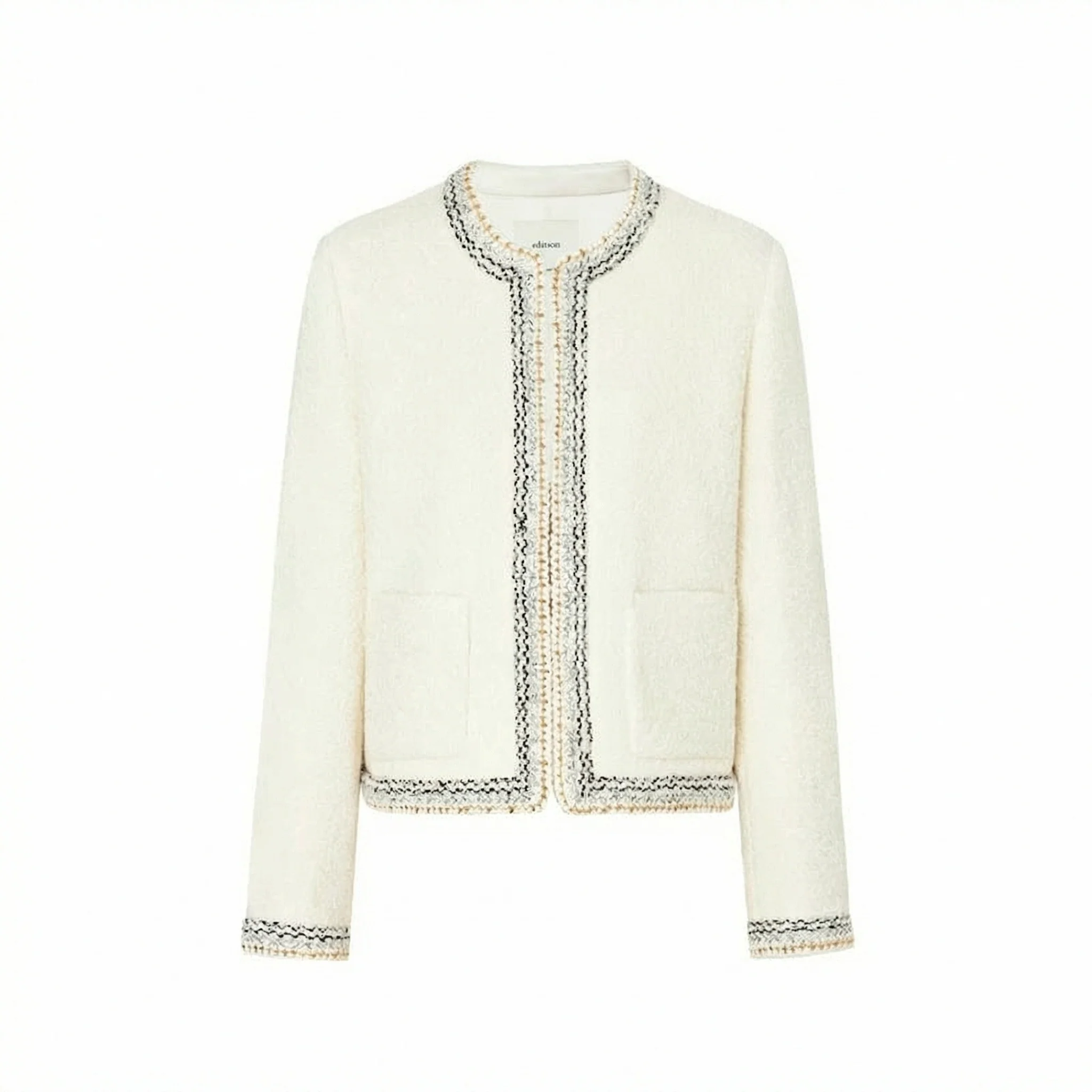 Trim Bouclé Jacket - Image 6