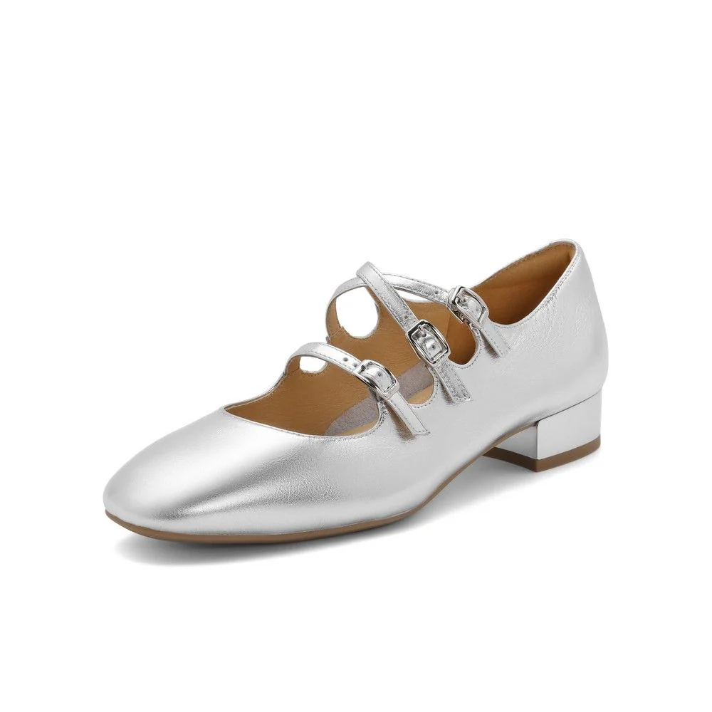 Triple Strap Mary Janes