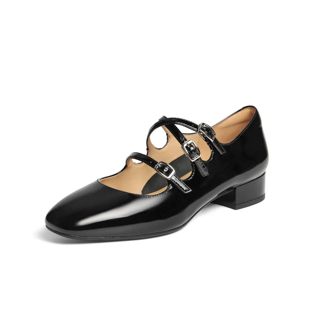 Triple Strap Mary Janes - Image 2