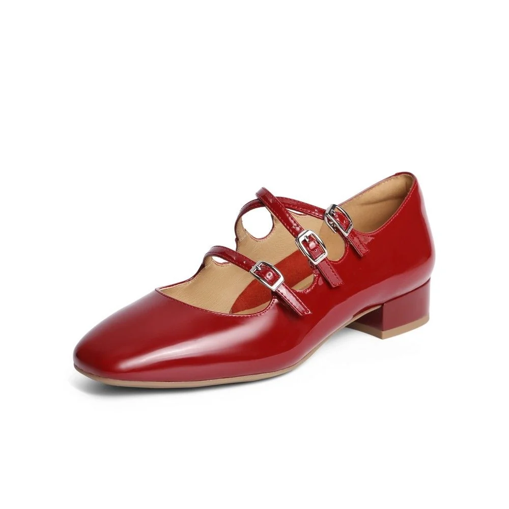Triple Strap Mary Janes - Image 4