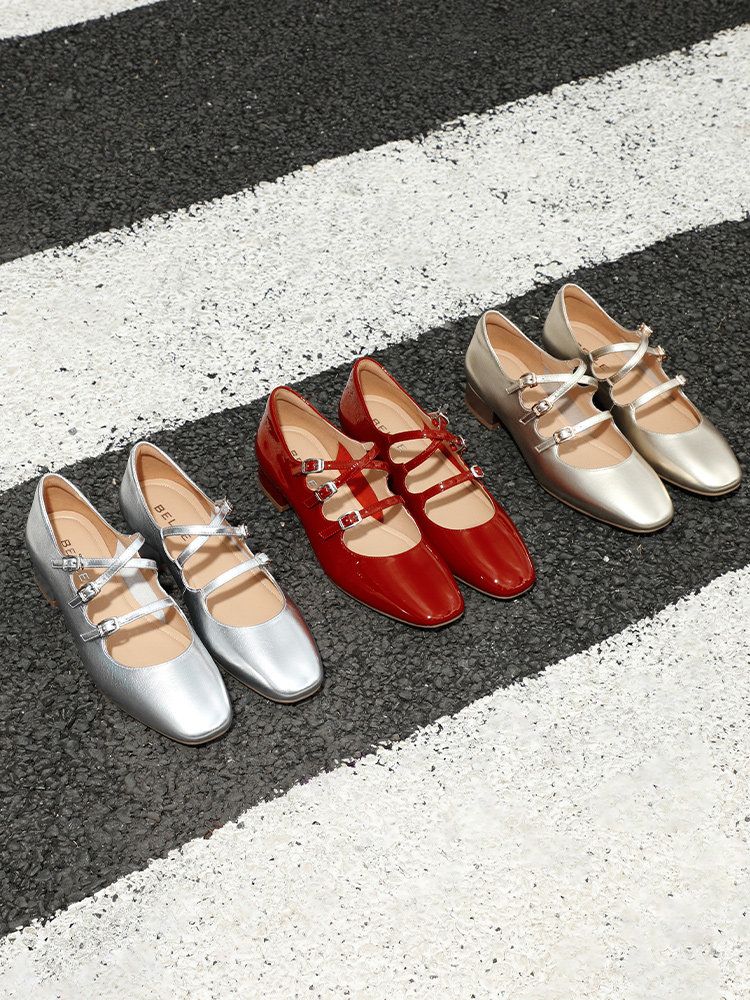 Triple Strap Mary Janes - Image 7