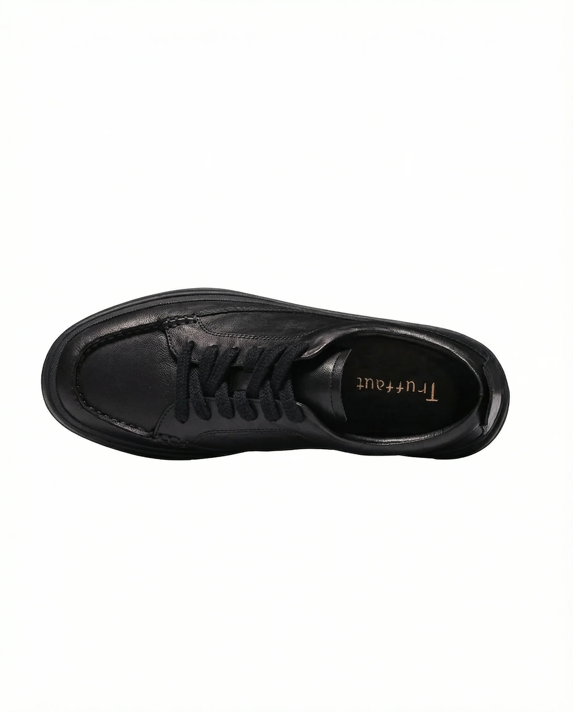 Tumbled Italian Calf Leather Moc-Toe Sneaker - Image 3