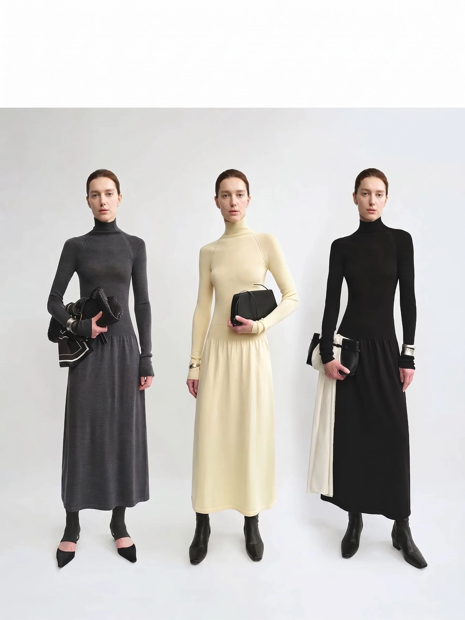 Turtleneck Knit Maxi Dress - Image 2