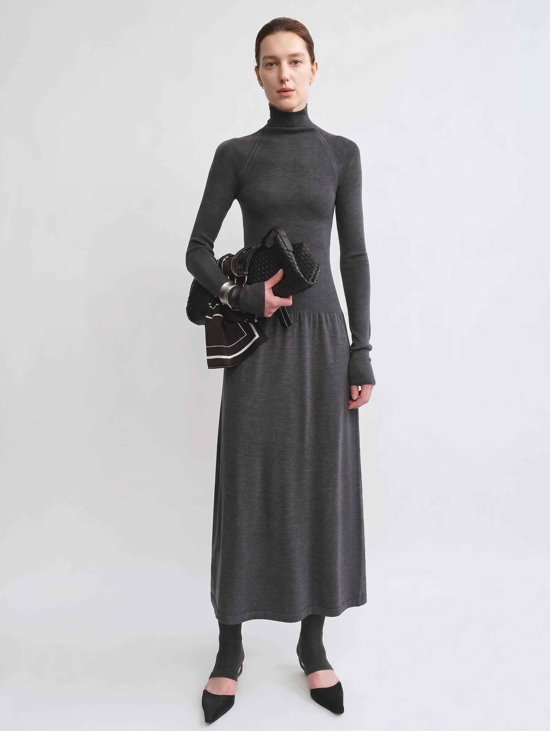 Turtleneck Knit Maxi Dress - Image 7