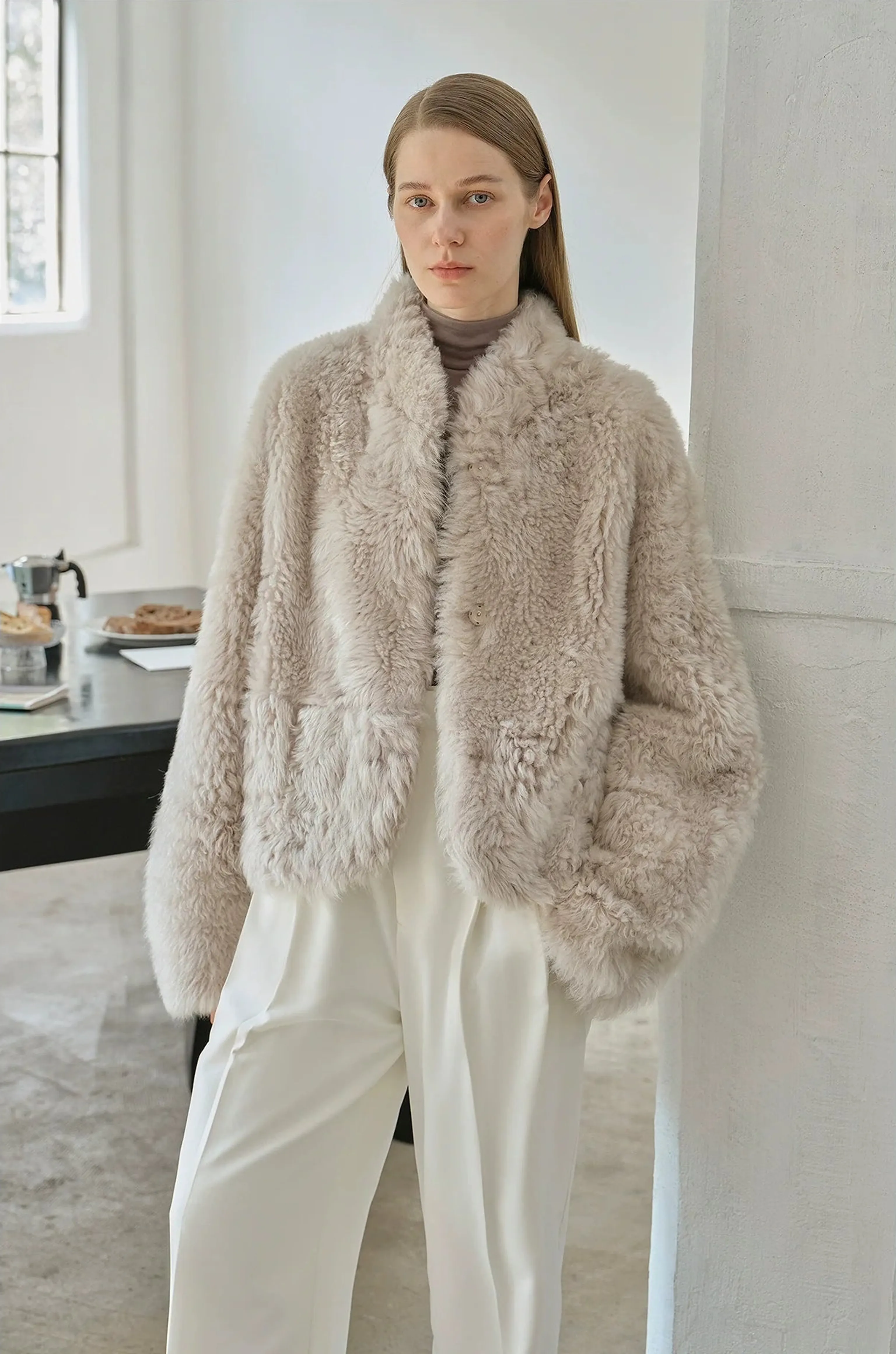 Tuscan Curly Shearling Jacket