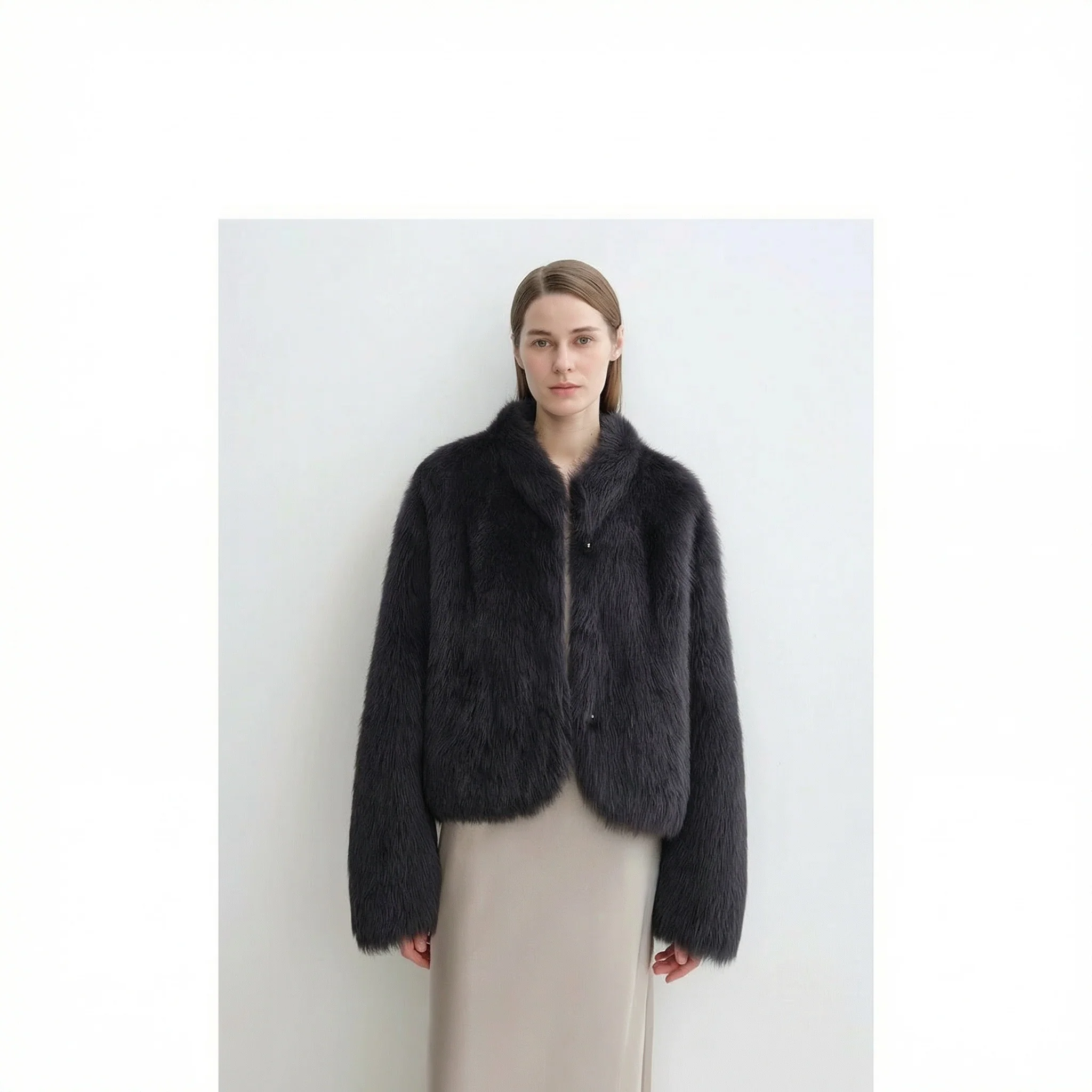 Tuscan Curly Shearling Jacket - Image 7