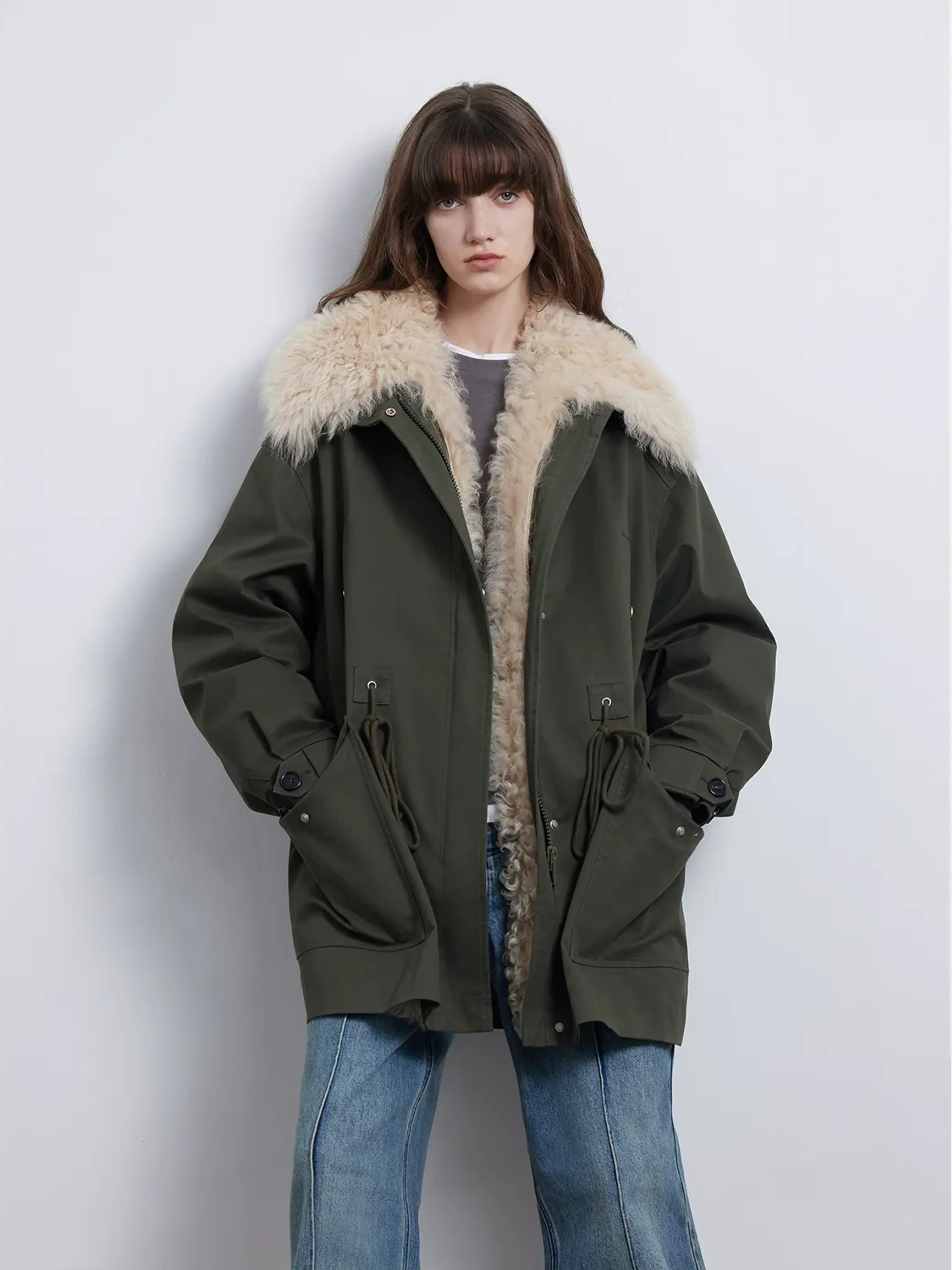 Tuscan Fur Collar Down Parker - Image 6