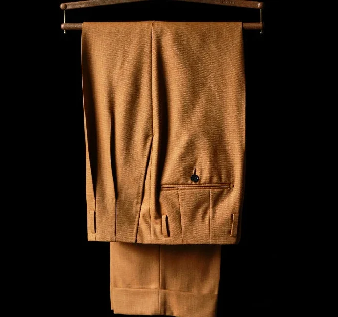 Tuscan Sunset Pleated Trousers - Image 4