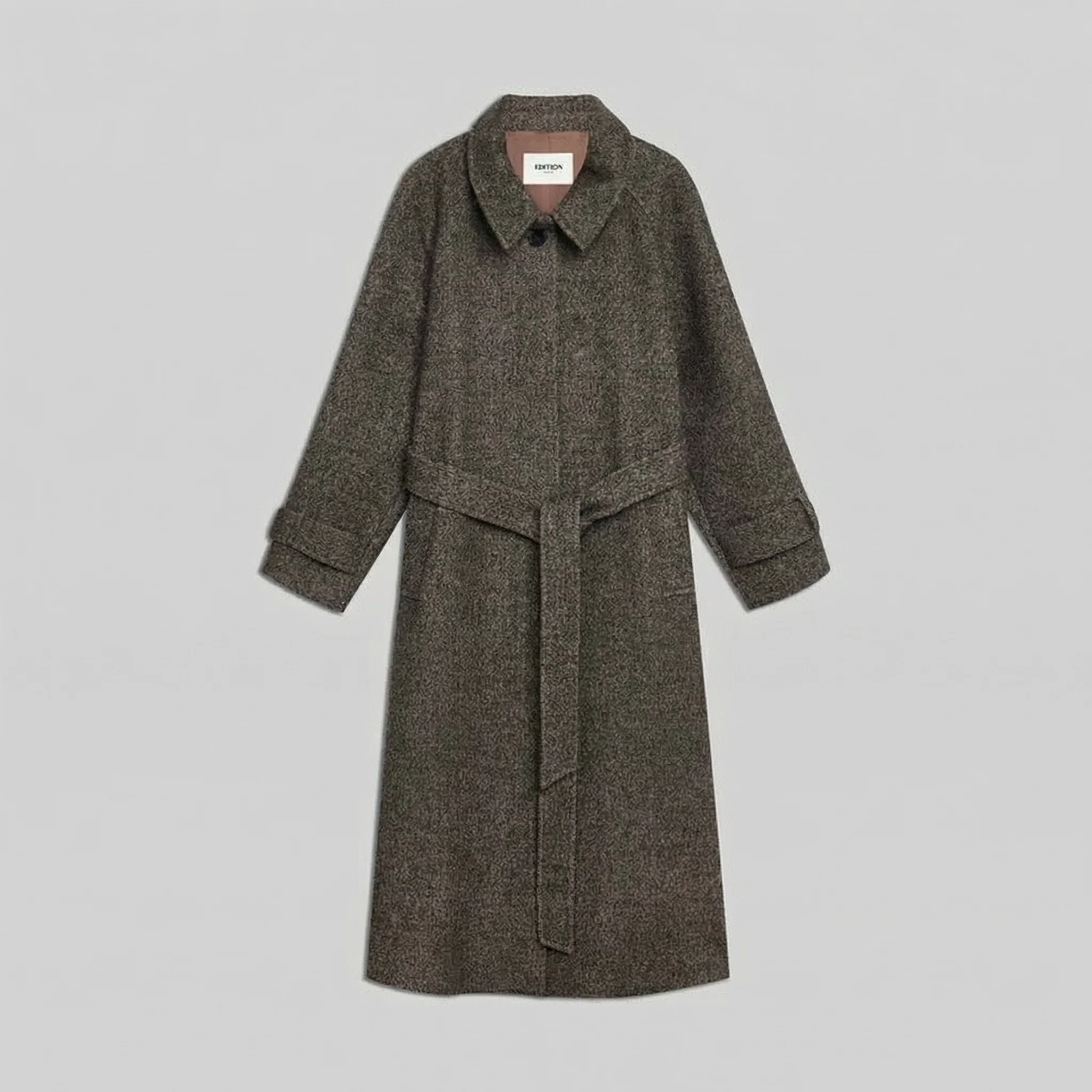Tweed Stand-Collar Coat - Image 5