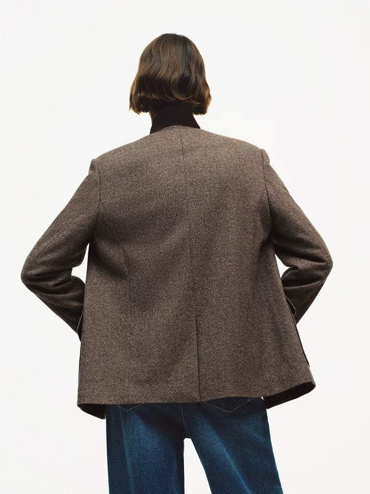 Tweed Stand-Collar Jacket - Image 2
