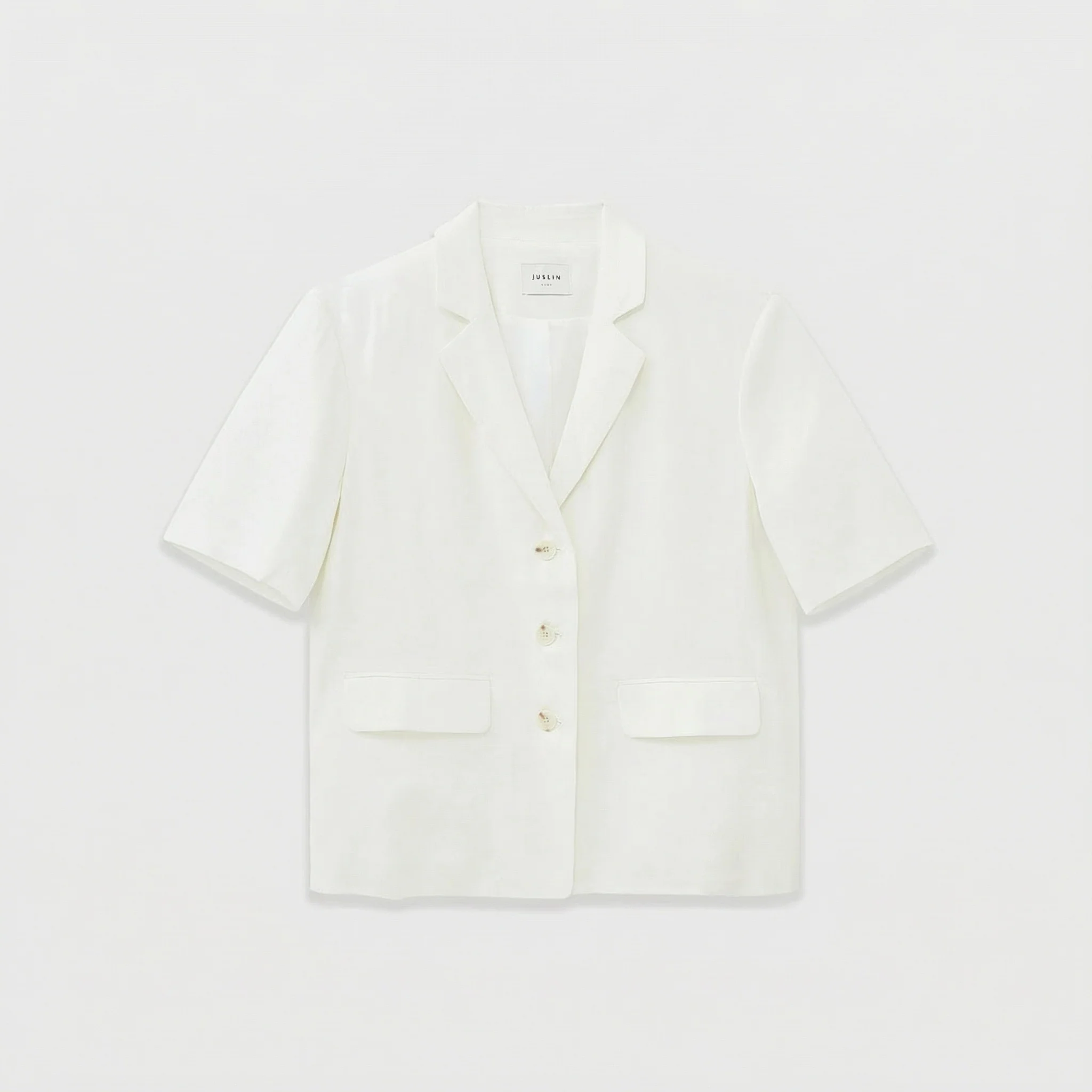 Twill Texture Short-Sleeved Suit - Image 8